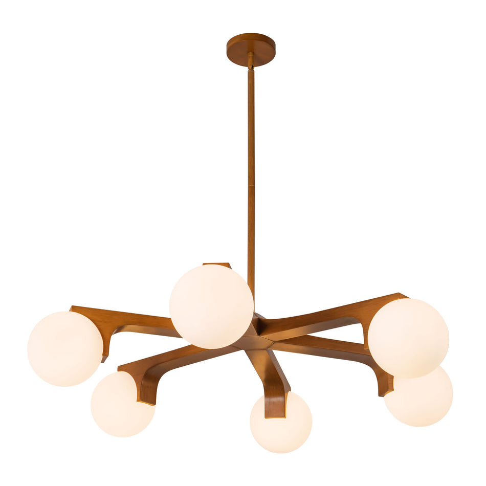 Briar 37-in Brown Chandelier