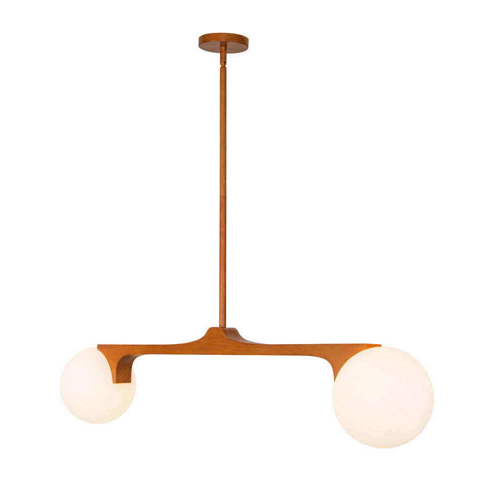Briar 47-in Brown Linear Pendant