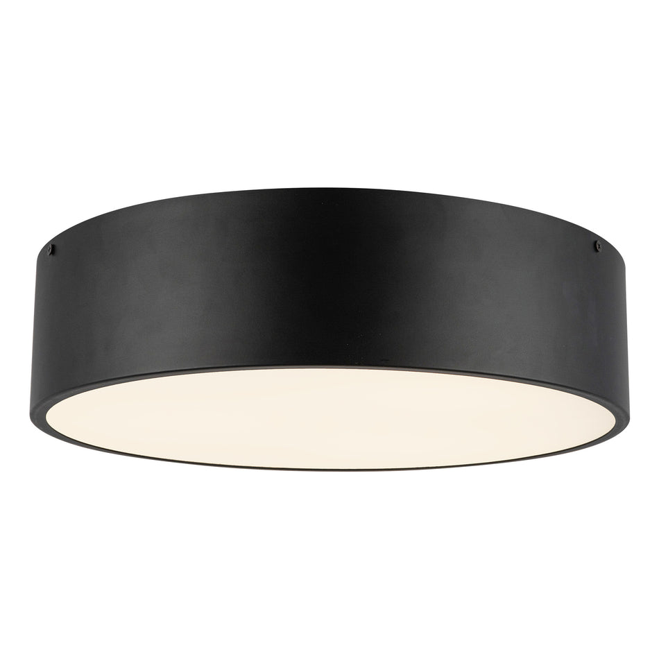 Brisbane 16-in Matte Black 3 Lights Flush Mount by ALORA MOOD