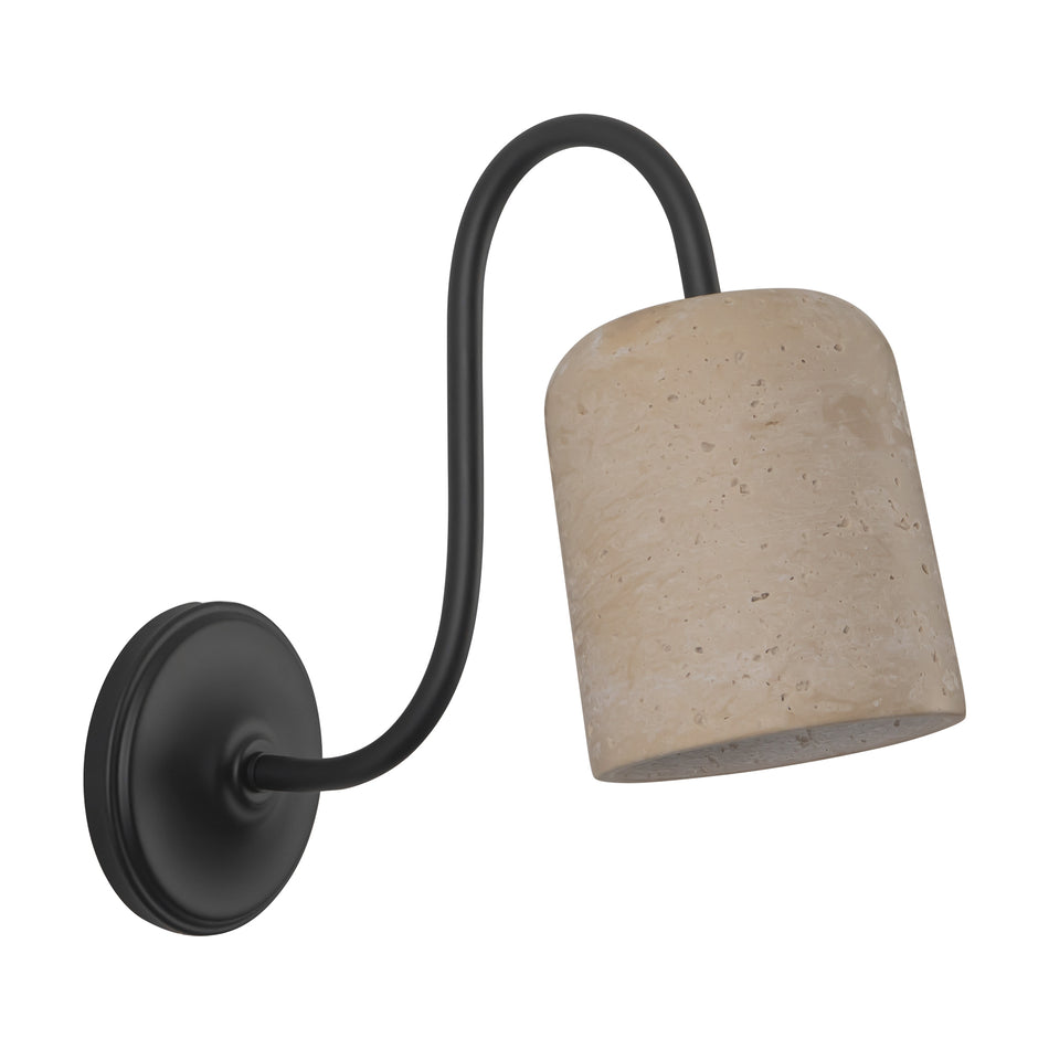 Bromley 5-in Black Bathroom Vanity Light