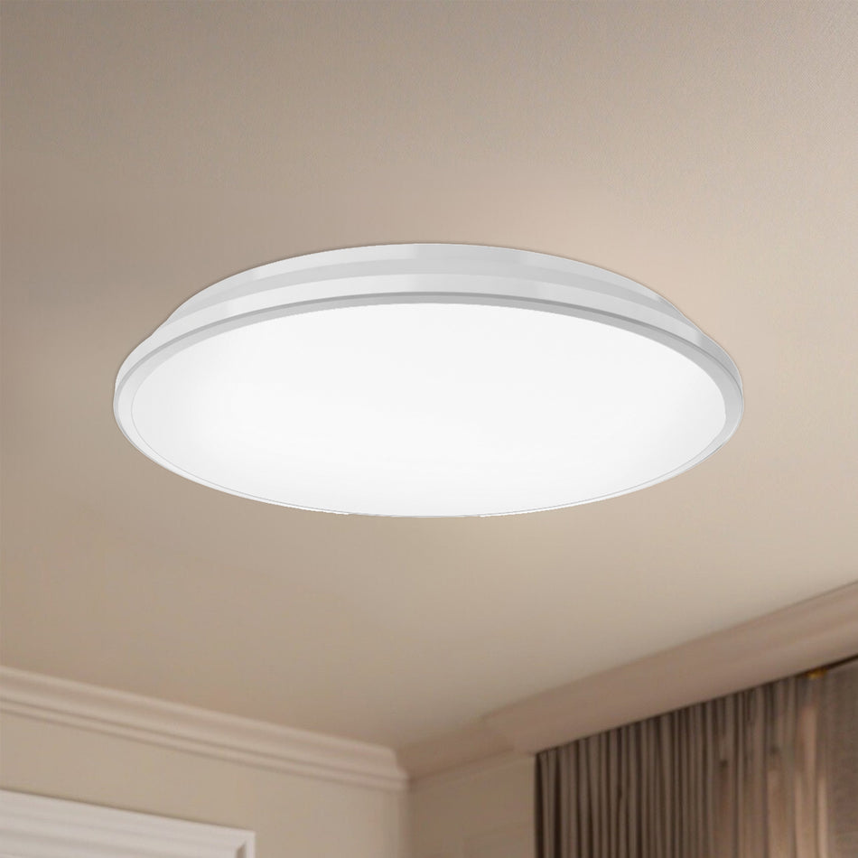 Brook 11-in White LED Flush Mount by KUZCO