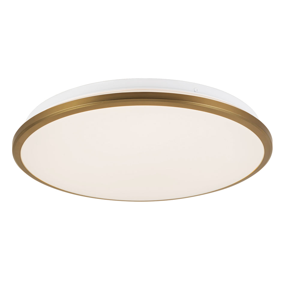 Brook 15-in Gold dimmable LED Flush Mount