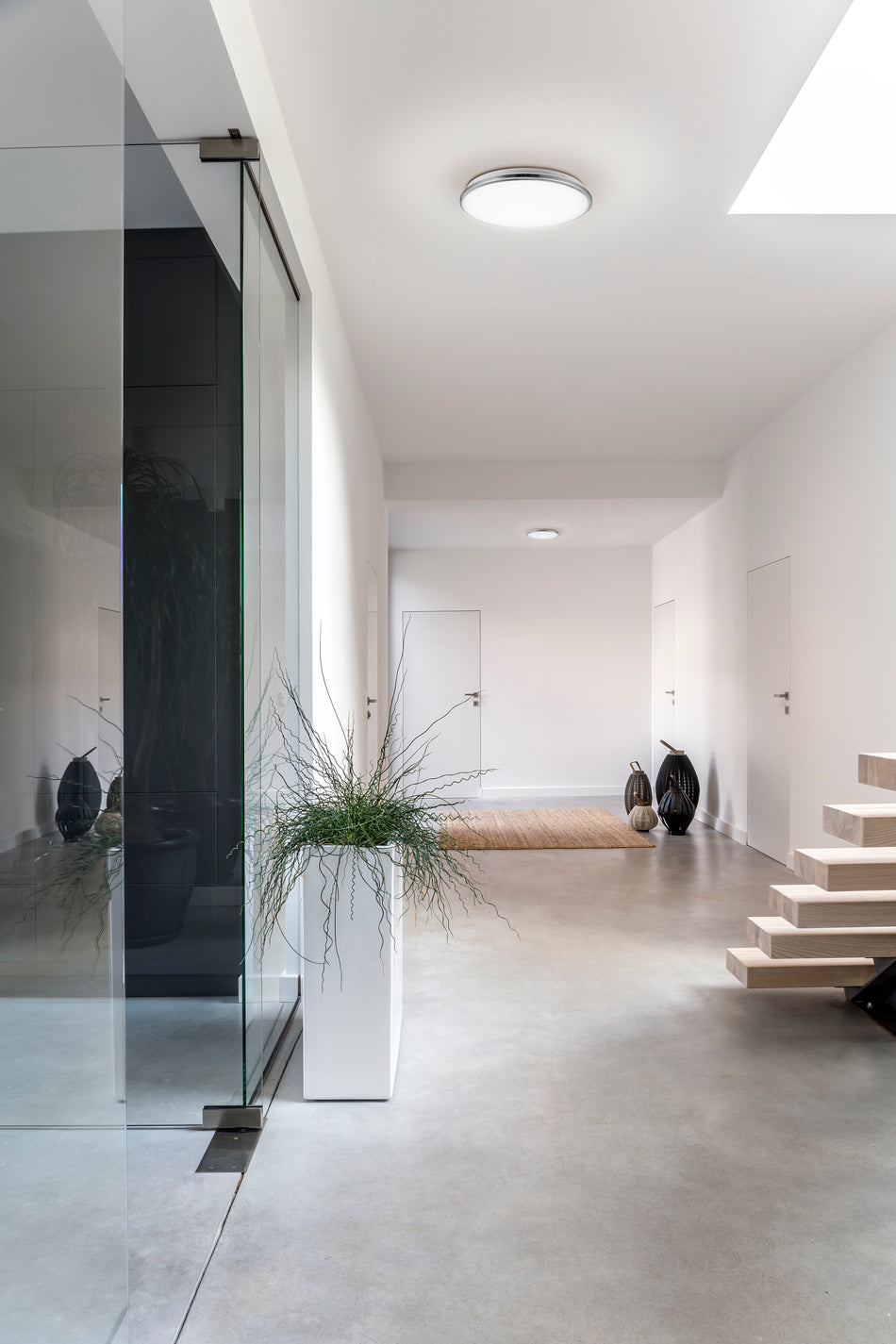 Brook 15-in Chrome LED Flush Mount by KUZCO