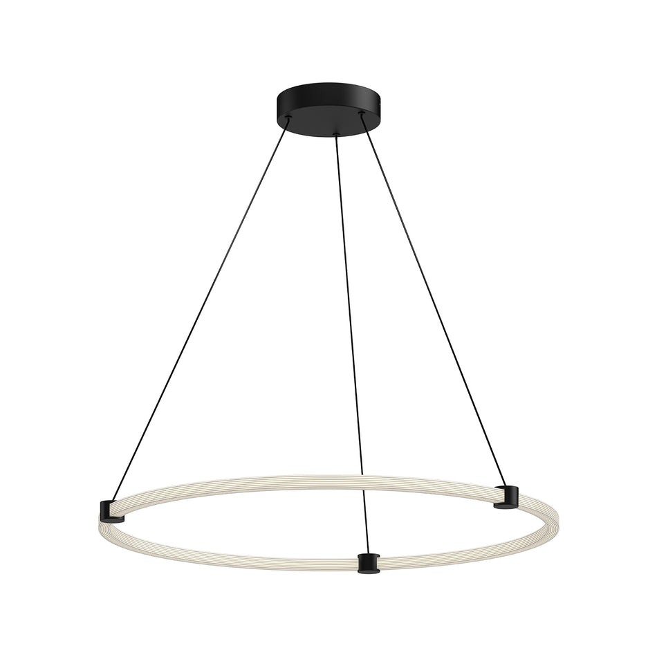 Bruni 32-in Black LED Pendant