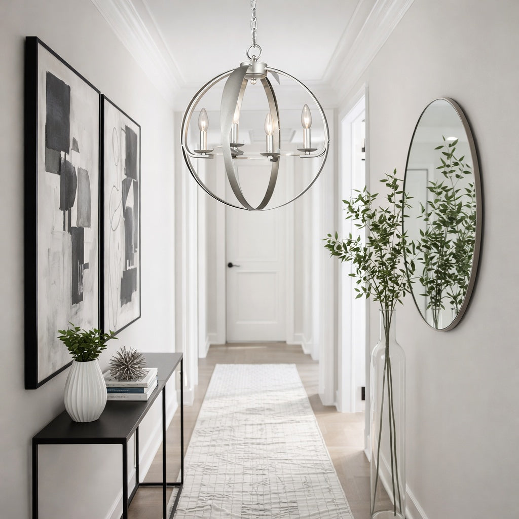 Modern Manchester Core Pendant in Rusty Silver by Matteo