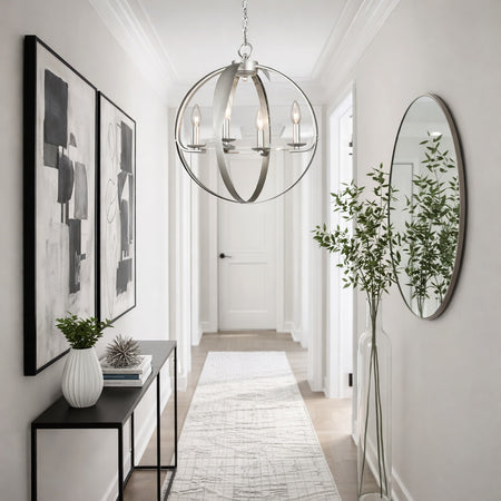 Modern Manchester Core Pendant in Rusty Silver by Matteo