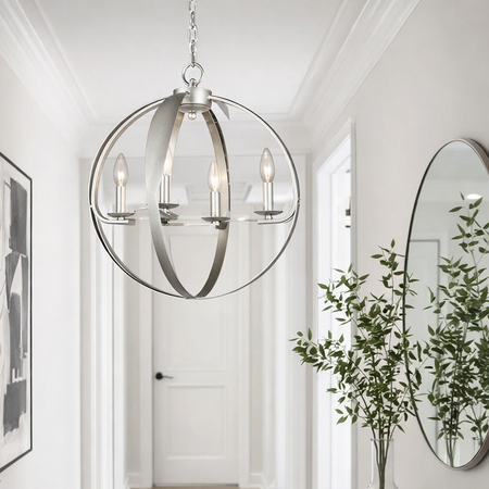 Modern Manchester Core Pendant in Rusty Silver by Matteo