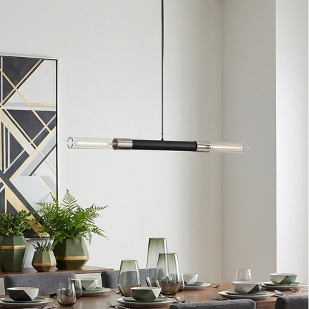 Creative Tubo collection in Matte Black & Chrome by Matteo