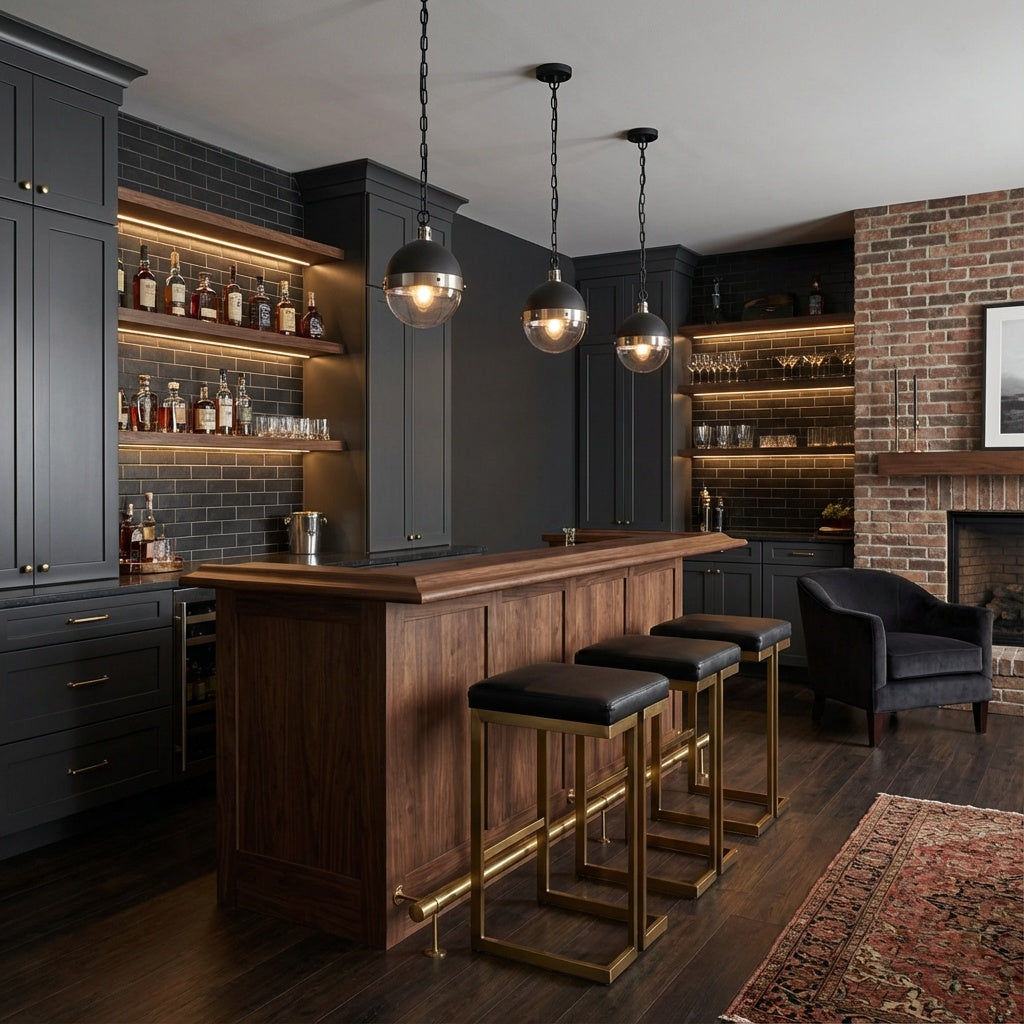 Stylish Torino pendant in Brushed Nickel by Matteo