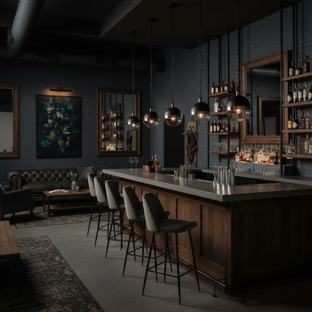 Stylish Torino pendant in Brushed Nickel by Matteo