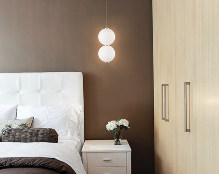 Dango pendant with Opal Glass in Oxidized Gold  by Matteo