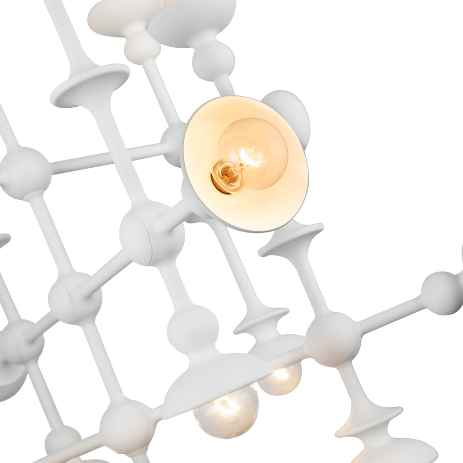 Cadence 29-in Antique White 18 Lights Chandeliers by ALORA