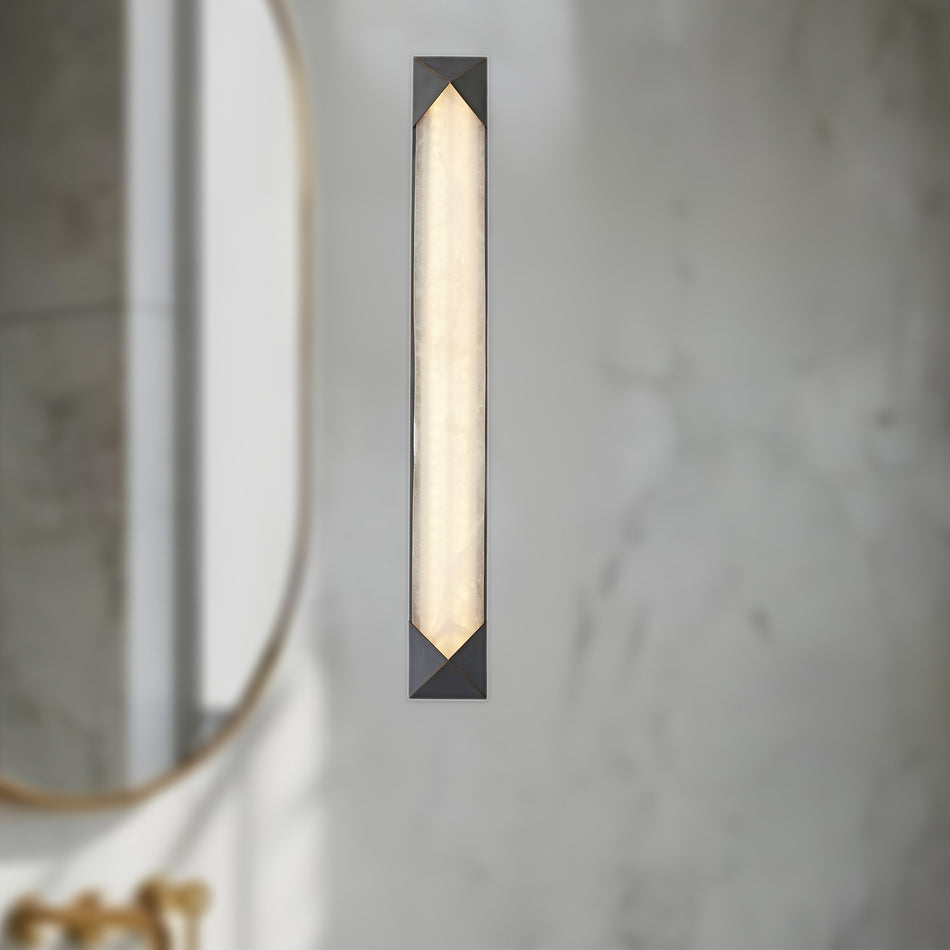 Caesar 25-in Urban Bronze/Alabaster LED Wall/Vanity by ALORA