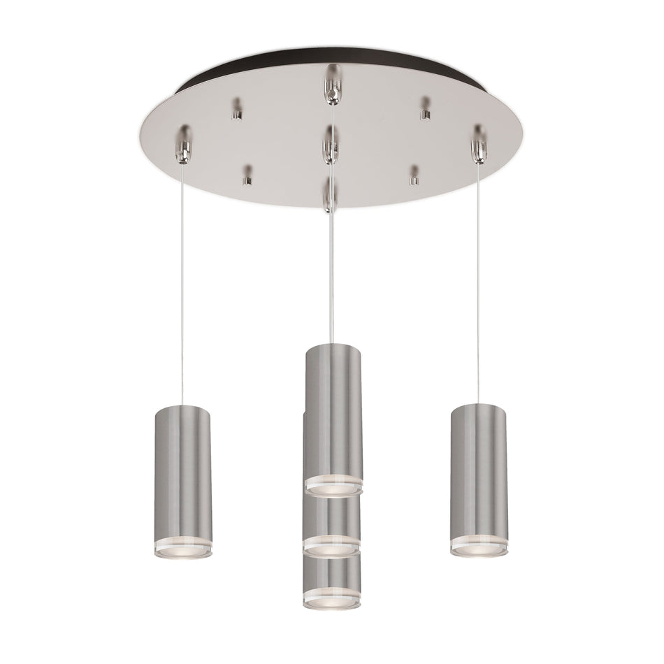Cameo 14-in Brushed Nickel 5-Light Multi Pendant