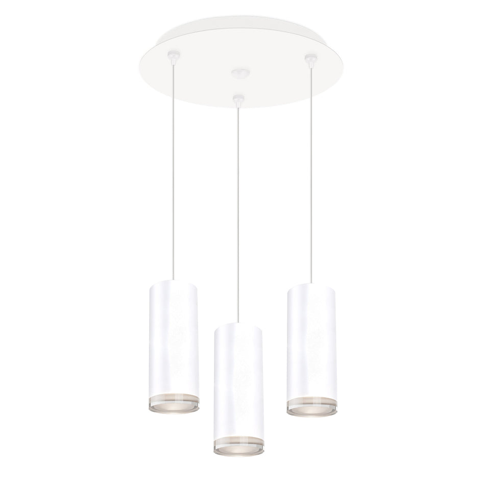 Cameo 11-in White 3-Light Multi Pendant