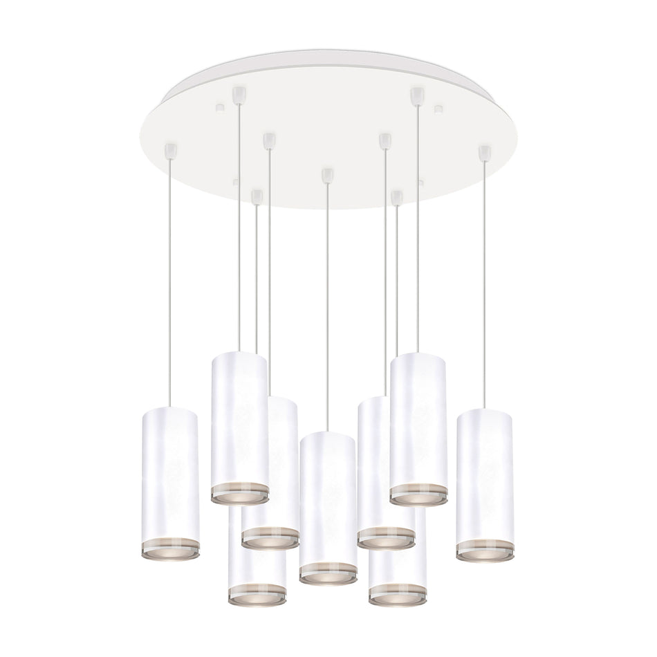 Cameo 18-in White 9-Light Multi Pendant