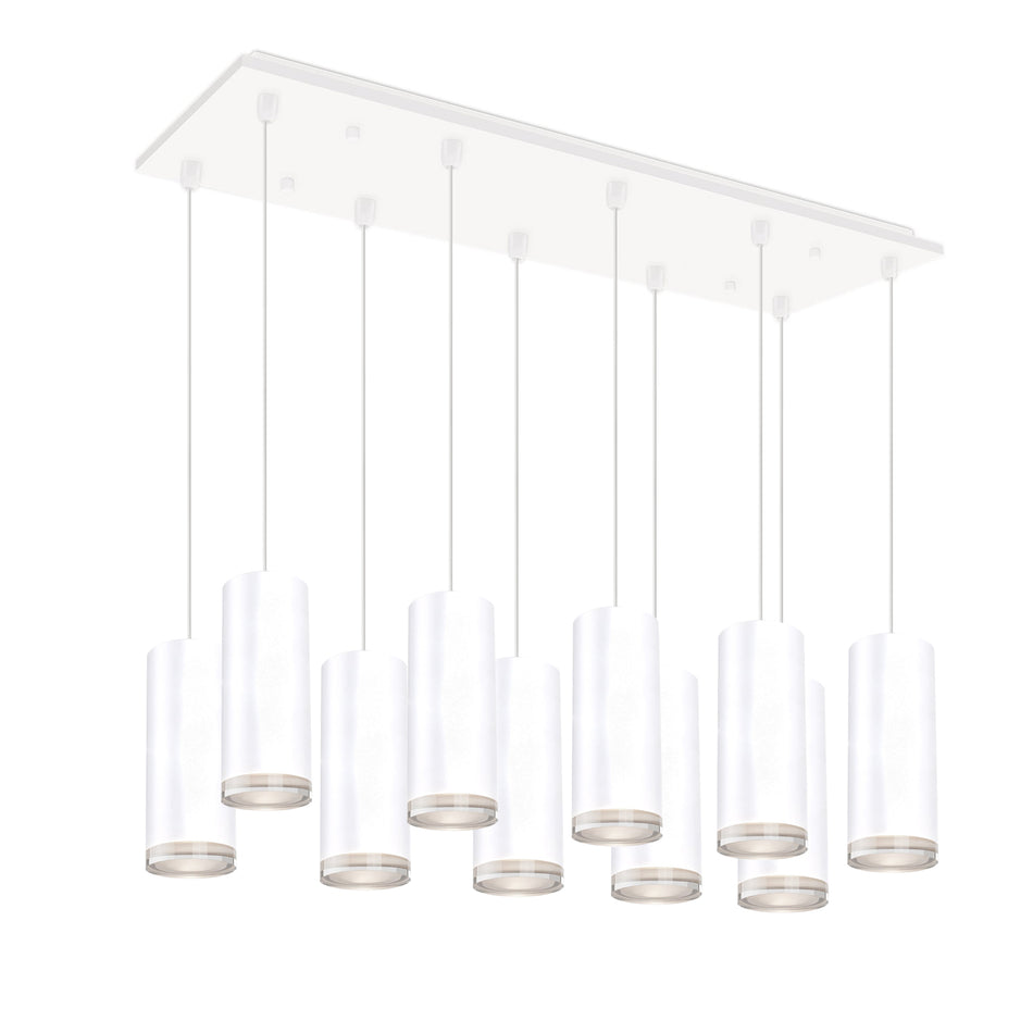 Cameo 27-in White 10-Light Multi Pendant