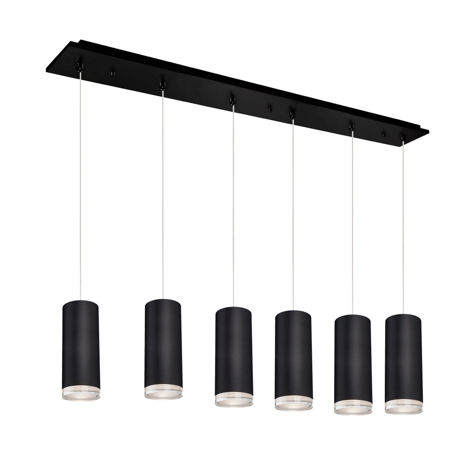 Cameo 42-in Black 6-Light Multi Pendant