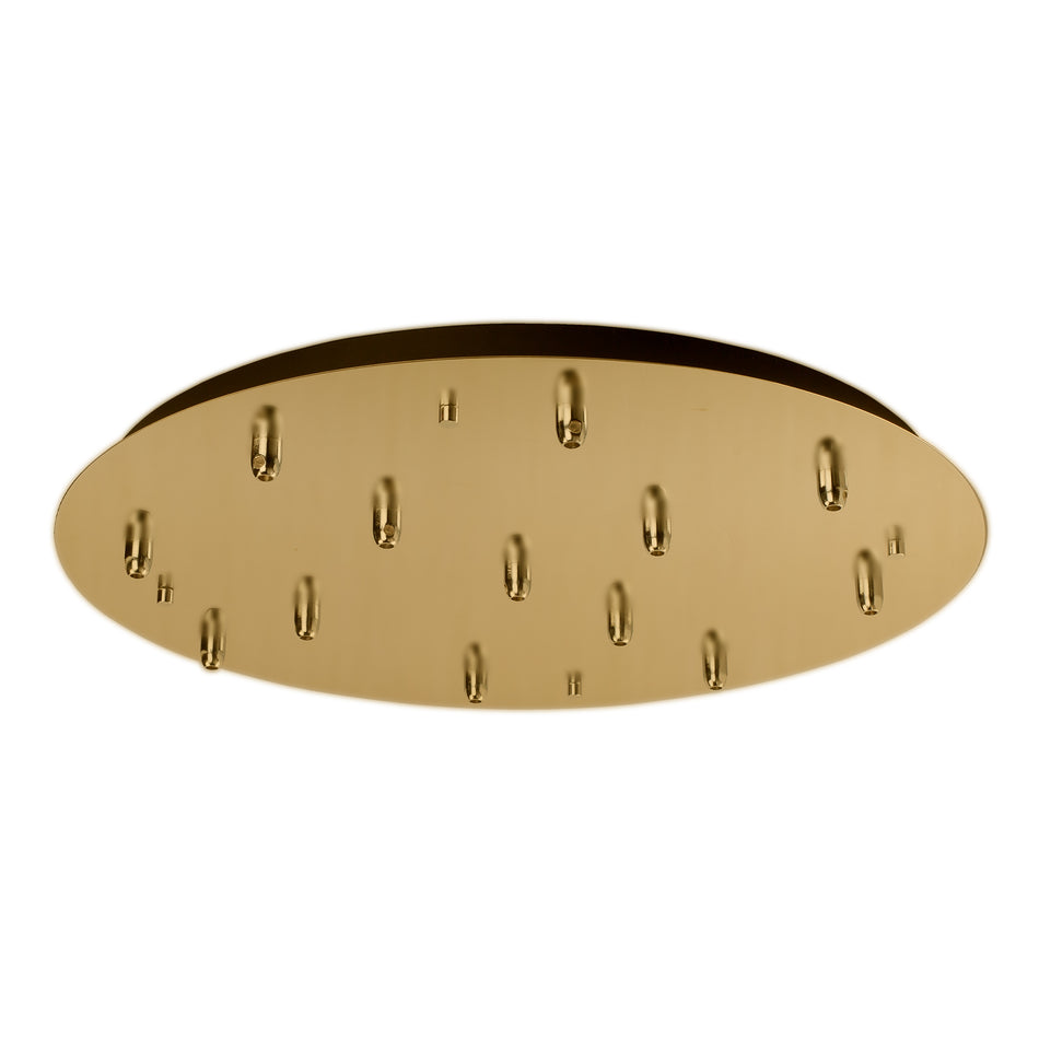 Canopy Brushed Gold LED Canopies by KUZCO