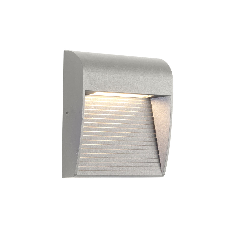Casa 5-in Grey LED Exterior Wall Sconce by KUZCO