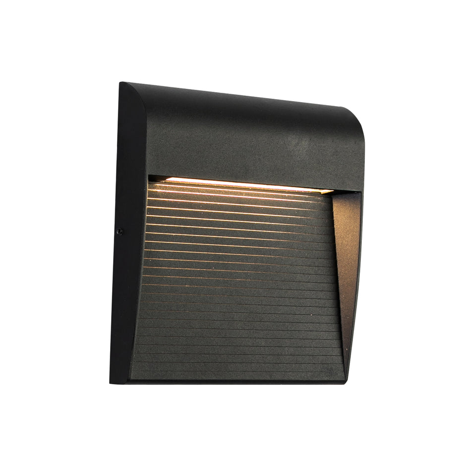 Casa 7-in Black LED Exterior Wall Sconce by KUZCO
