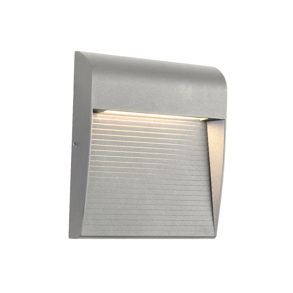 Casa 7-in Grey LED Exterior Wall Sconce by KUZCO