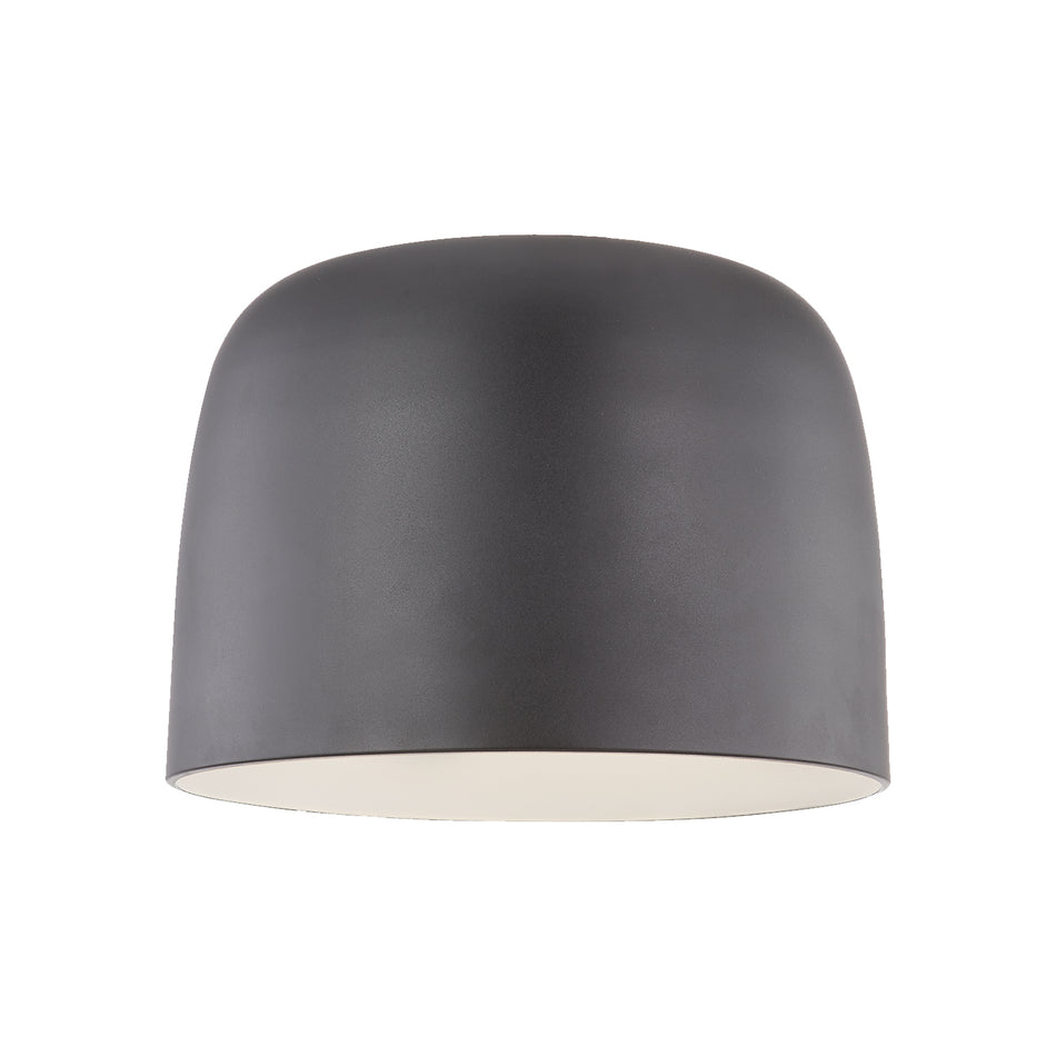 Cayne 12-in Black/White LED Flush Mount by KUZCO