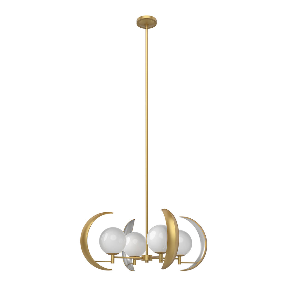 Celeste Vintage Brass 4 Lights Chandeliers by ALORA
