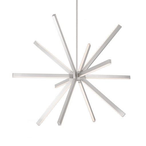 Sirius 48-in Brushed Nickel LED Chandeliers by KUZCO