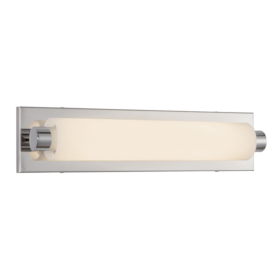 Charleston 19-in Silver dimmable LED Bathroom Vanity Light