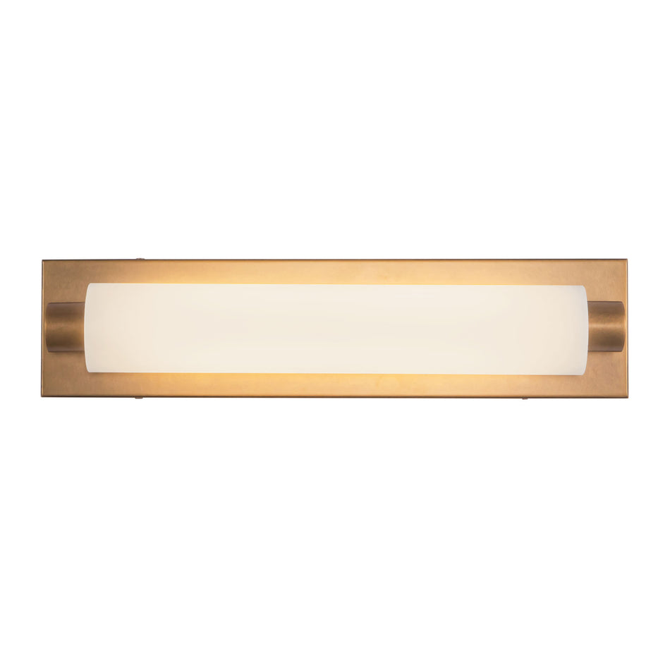 Charleston 19-in Brass dimmable LED Bathroom Vanity Light
