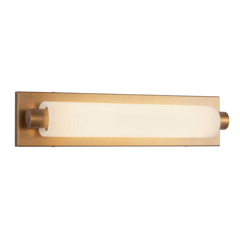 Charleston 19-in Brass dimmable LED Bathroom Vanity Light
