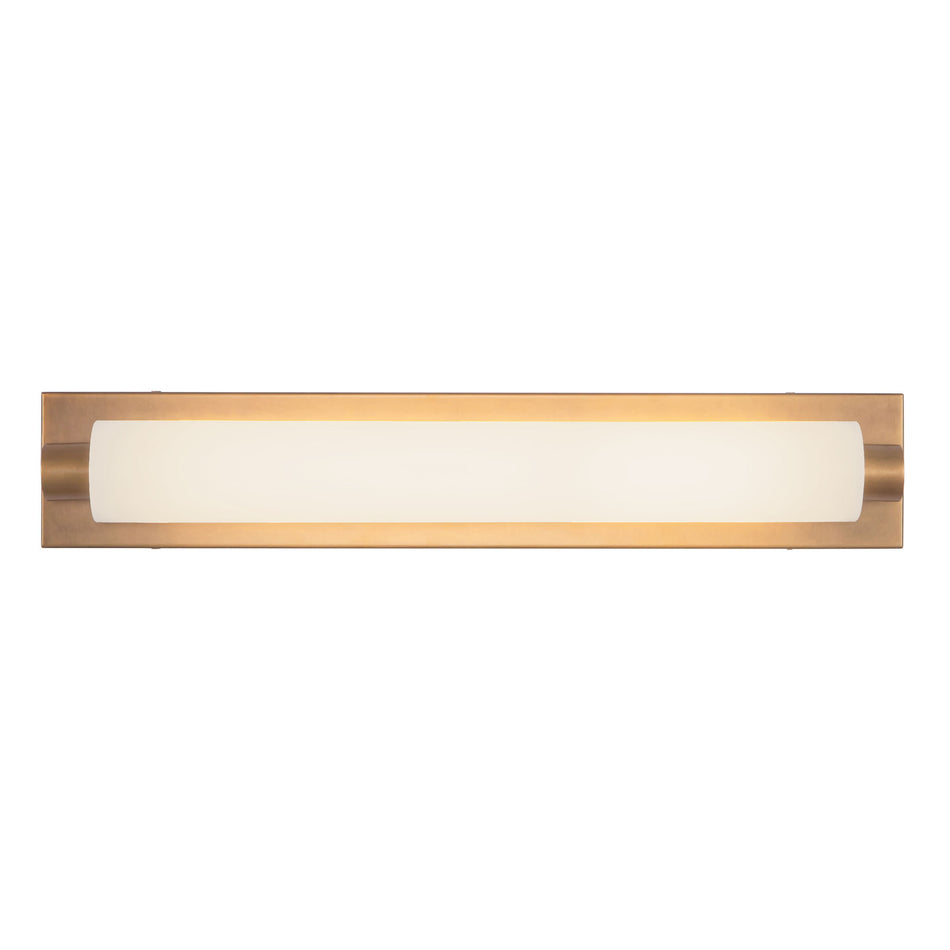 Charleston 24-in Brass dimmable LED Bathroom Vanity Light