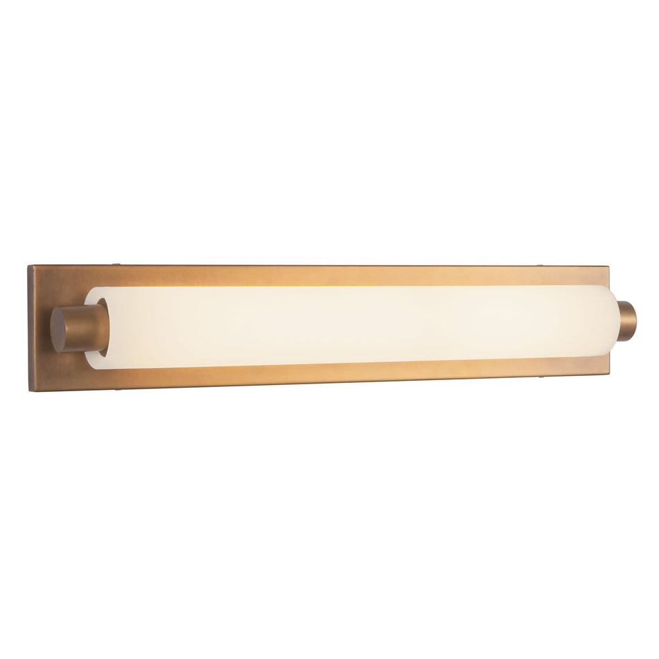 Charleston 24-in Brass dimmable LED Bathroom Vanity Light