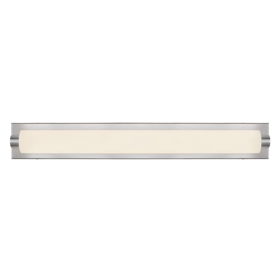 Charleston 31-in Silver dimmable LED Bathroom Vanity Light