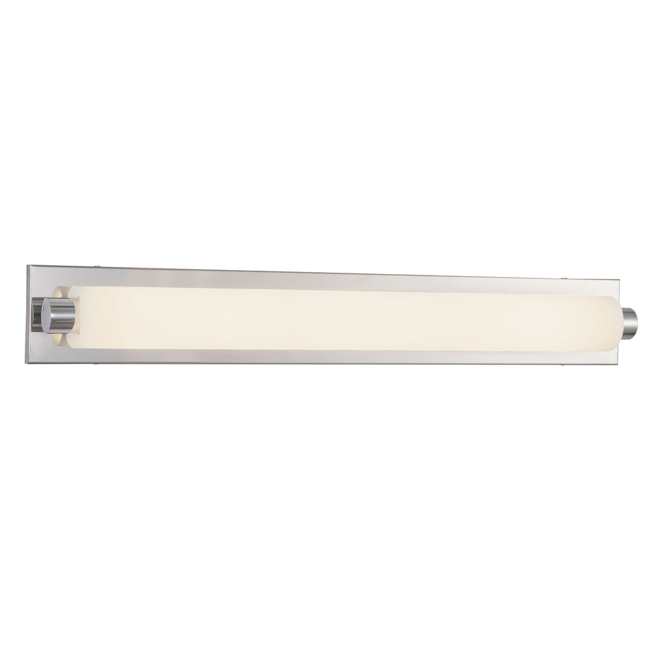 Charleston 31-in Silver dimmable LED Bathroom Vanity Light
