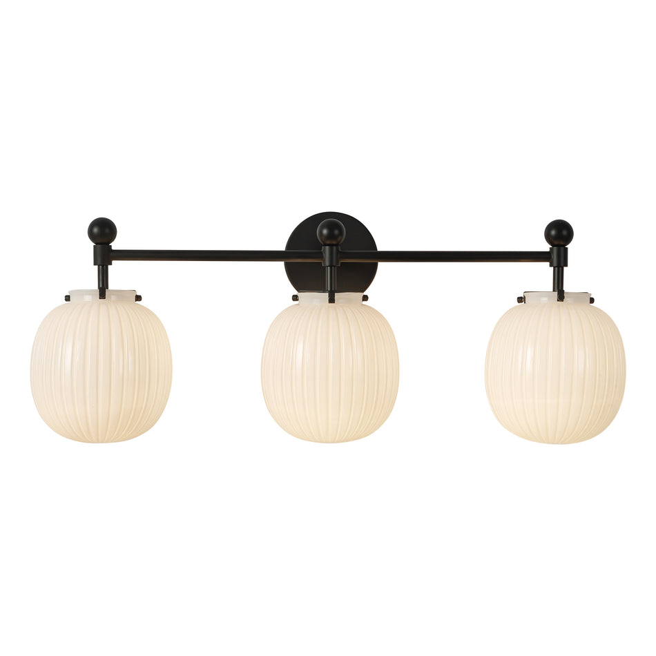 Cherise 29-in Black Bathroom Vanity Light