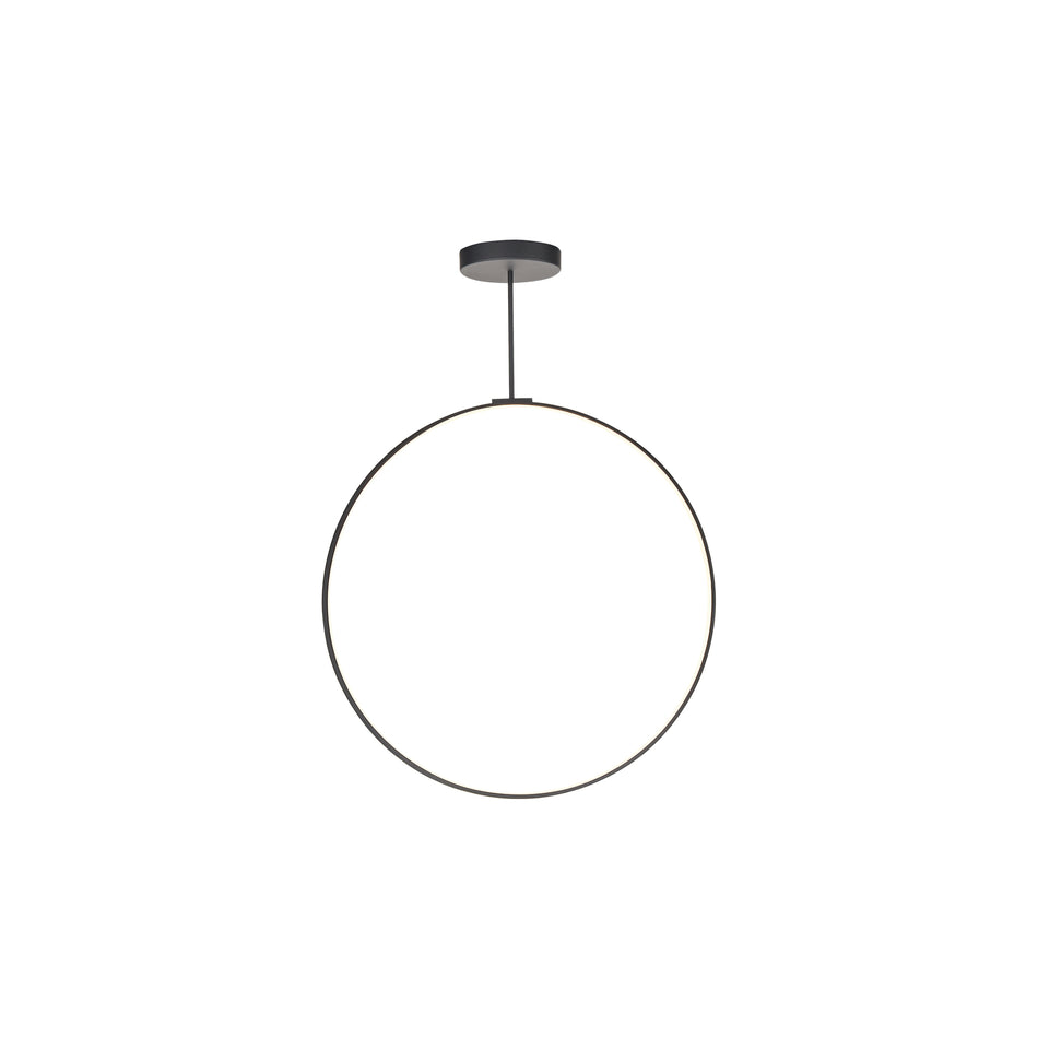 Cirque 36-in Black LED Pendant
