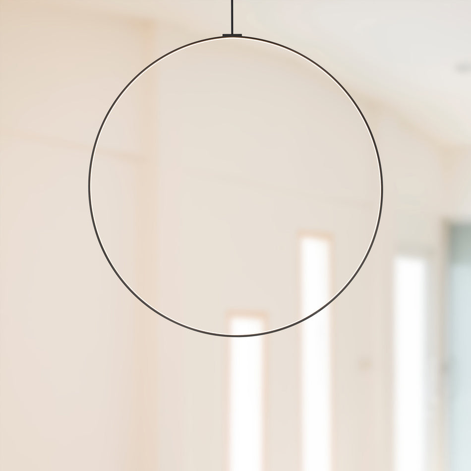 Cirque 72-in Black LED Pendant by KUZCO