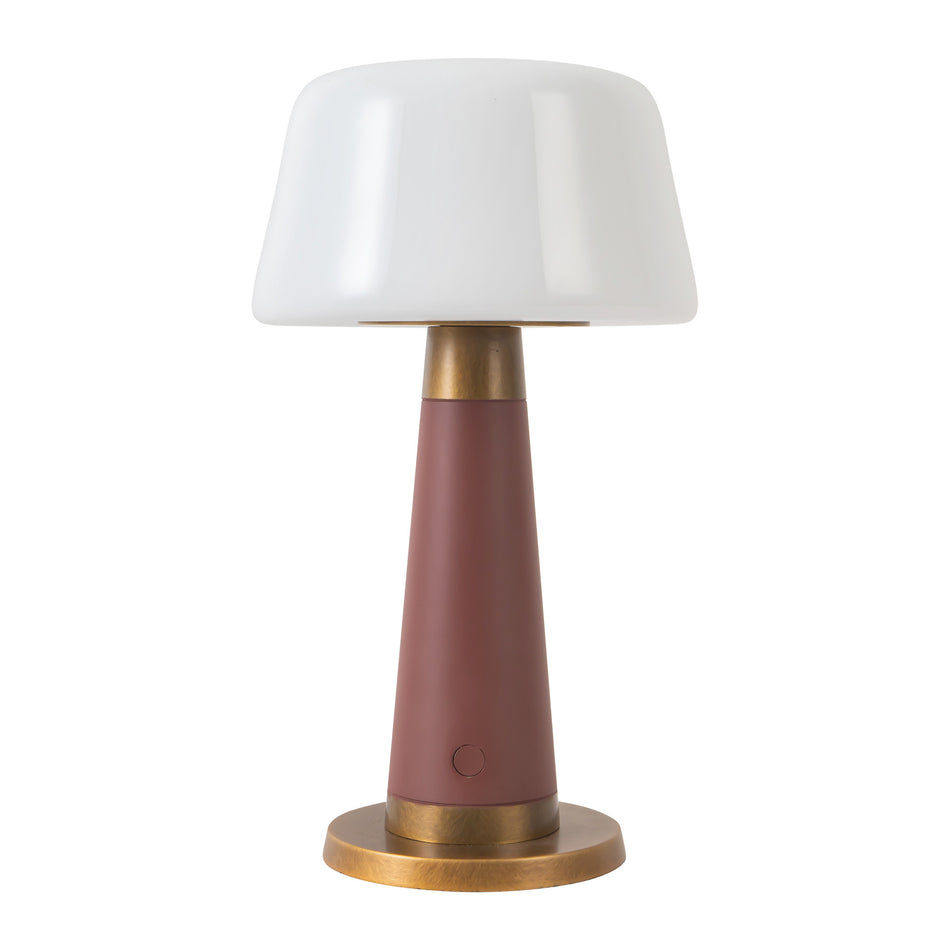 Clemence 11-in Red dimmable LED Table Lamp