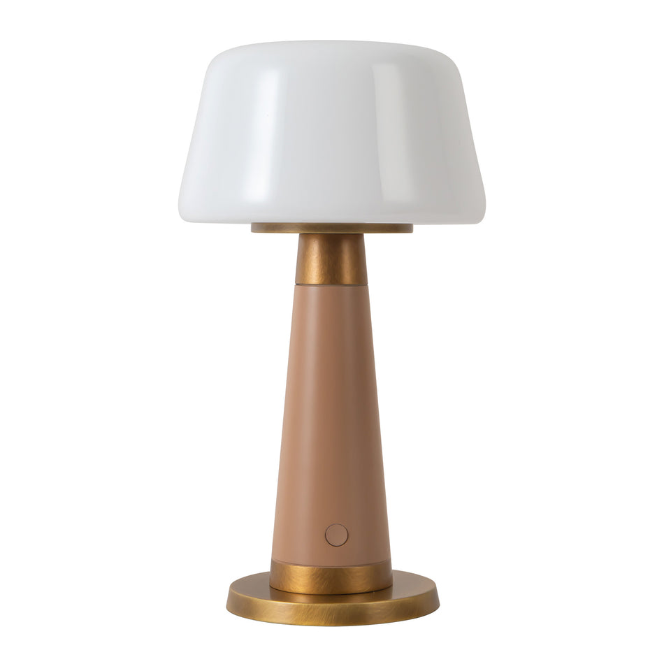 Clemence 11-in Red dimmable LED Table Lamp