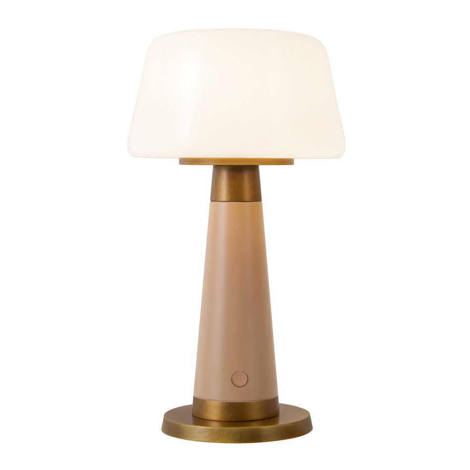 Clemence 11-in Red dimmable LED Table Lamp