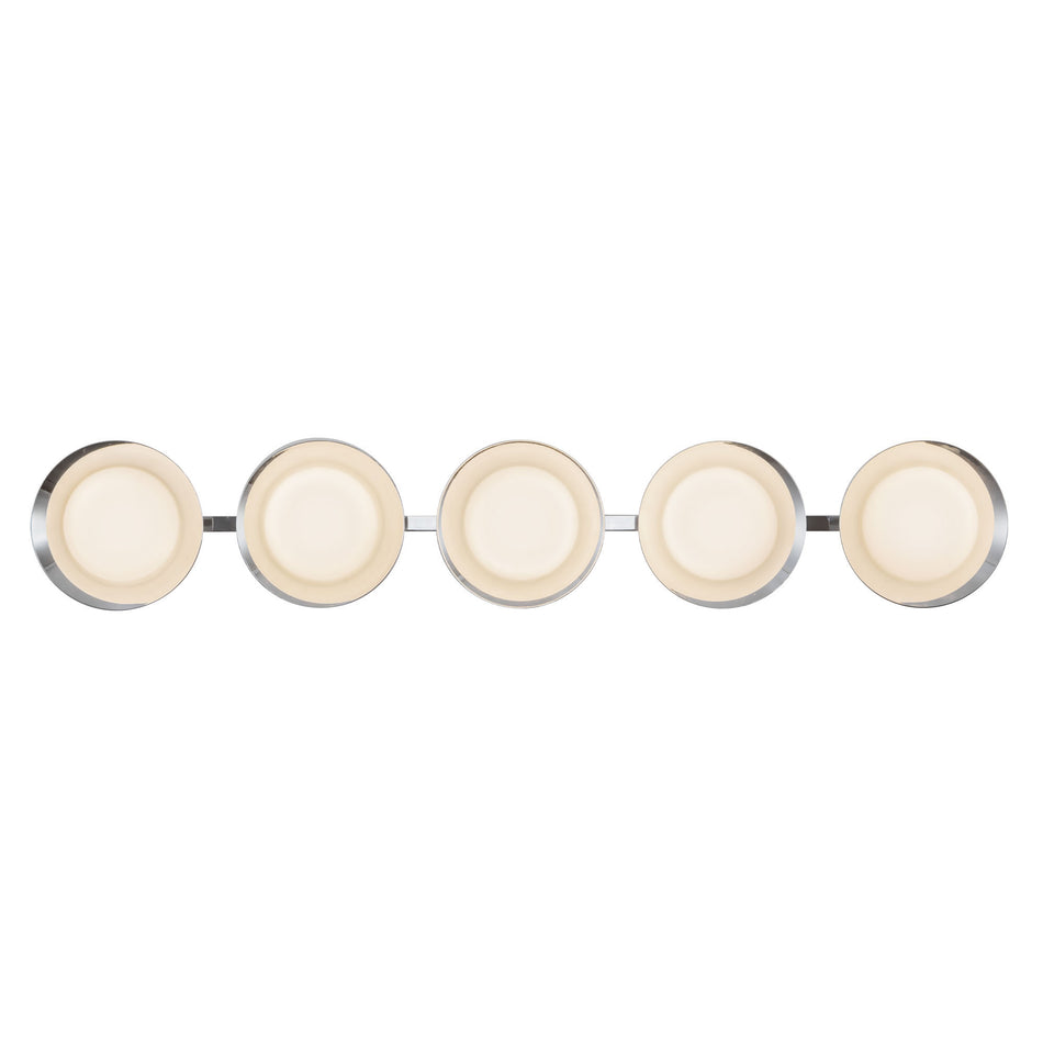 Cleo 36-in Silver dimmable LED Bathroom Vanity Light