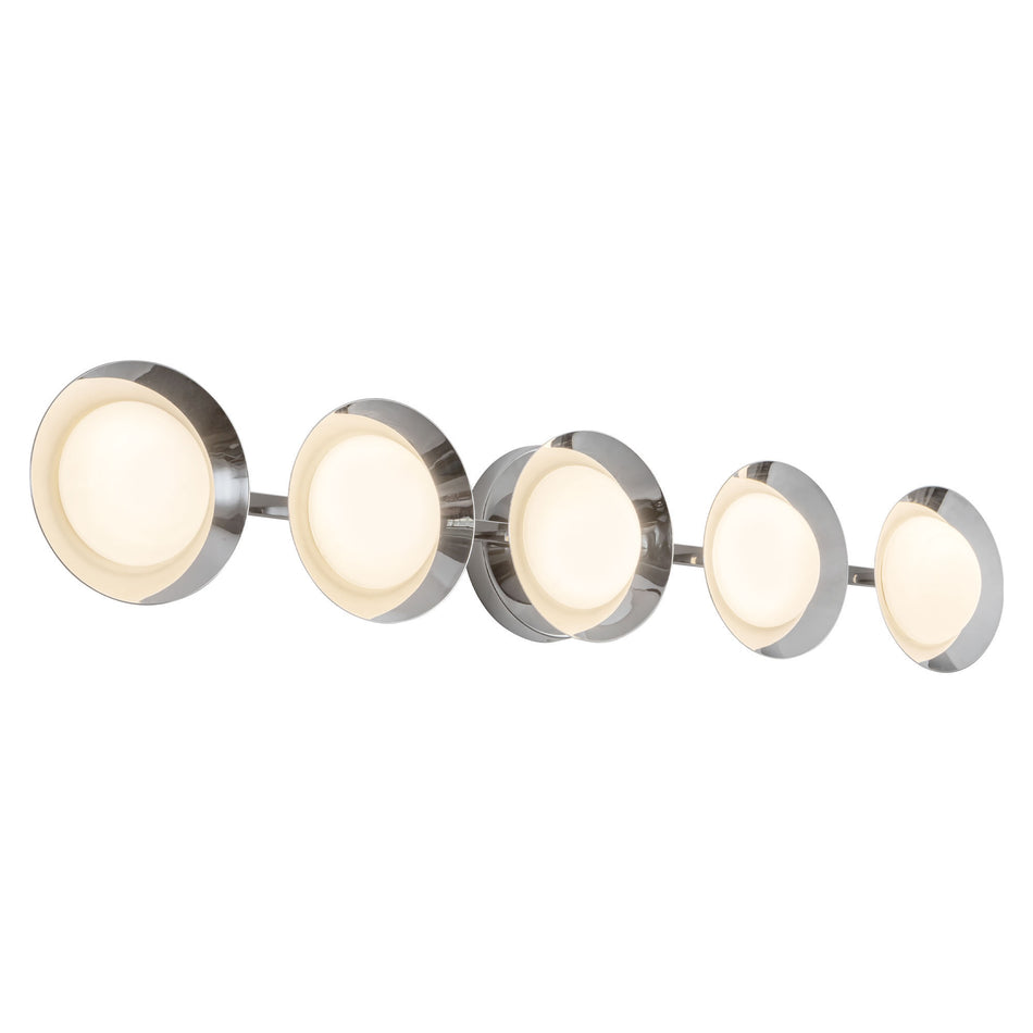 Cleo 36-in Silver dimmable LED Bathroom Vanity Light