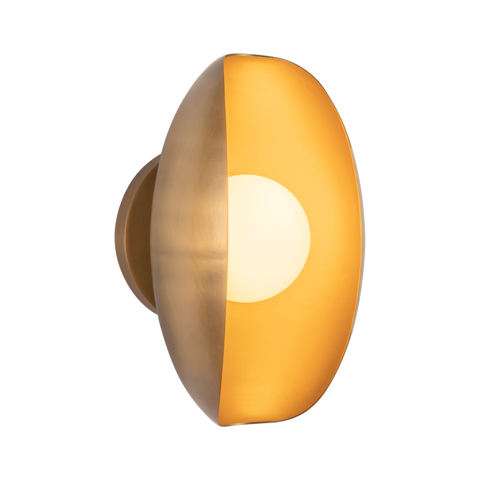 Cortez 5-in Brass dimmable LED Bathroom Vanity Light