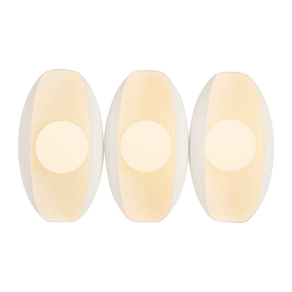 Cortez 16-in White dimmable LED Bathroom Vanity Light