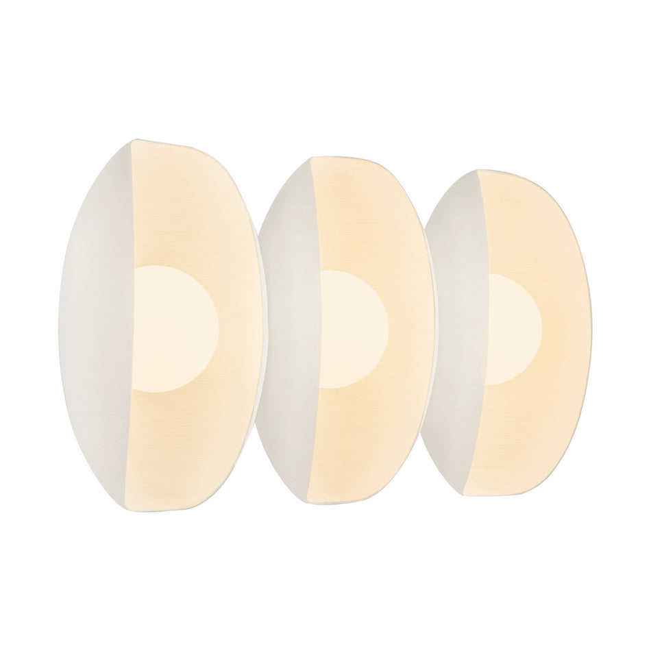 Cortez 16-in White dimmable LED Bathroom Vanity Light