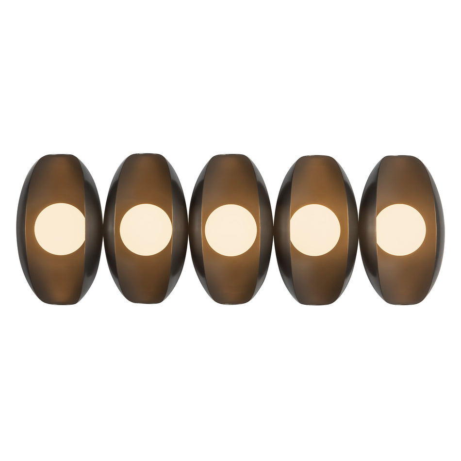 Cortez 26-in Black dimmable LED Bathroom Vanity Light