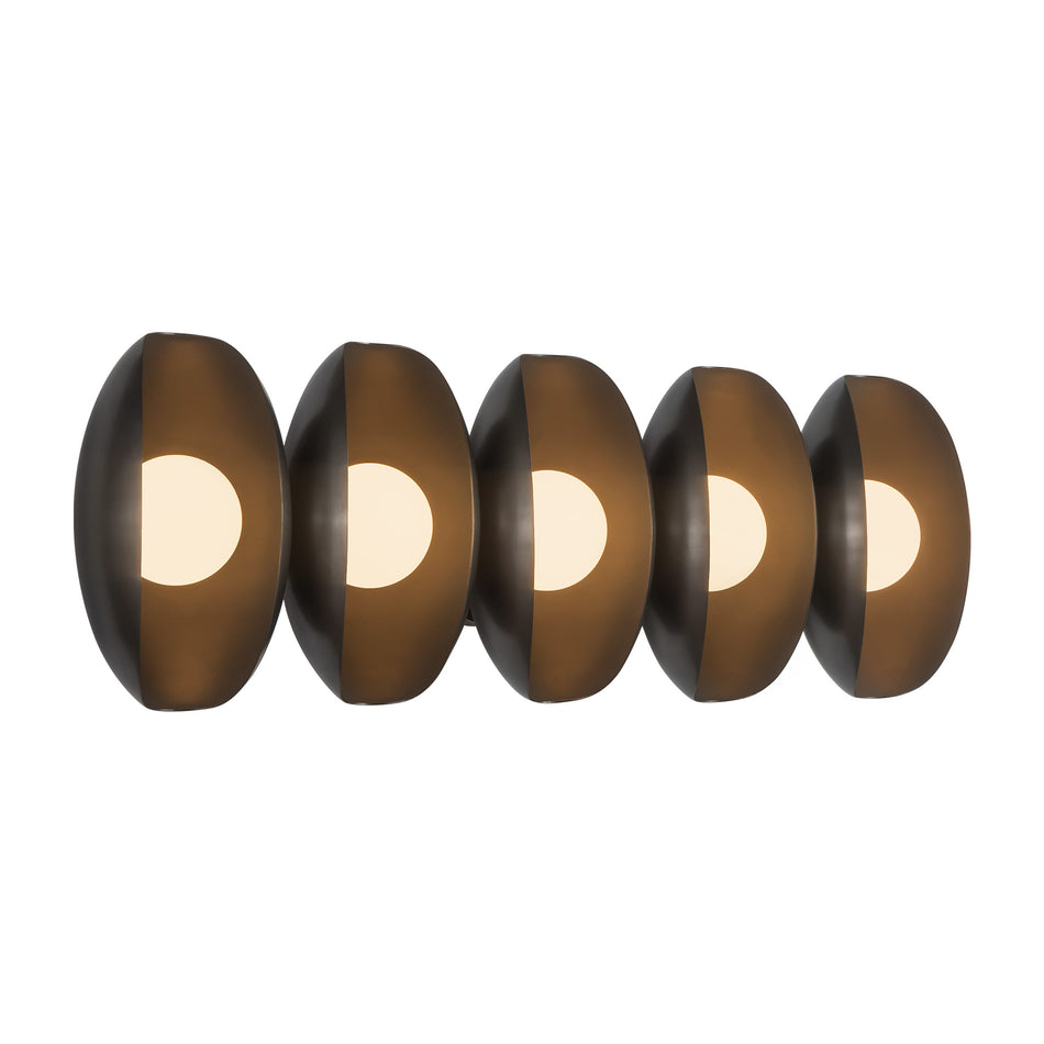 Cortez 26-in Black dimmable LED Bathroom Vanity Light