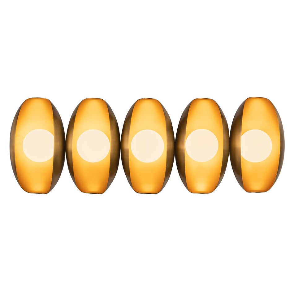 Cortez 26-in Brass dimmable LED Bathroom Vanity Light